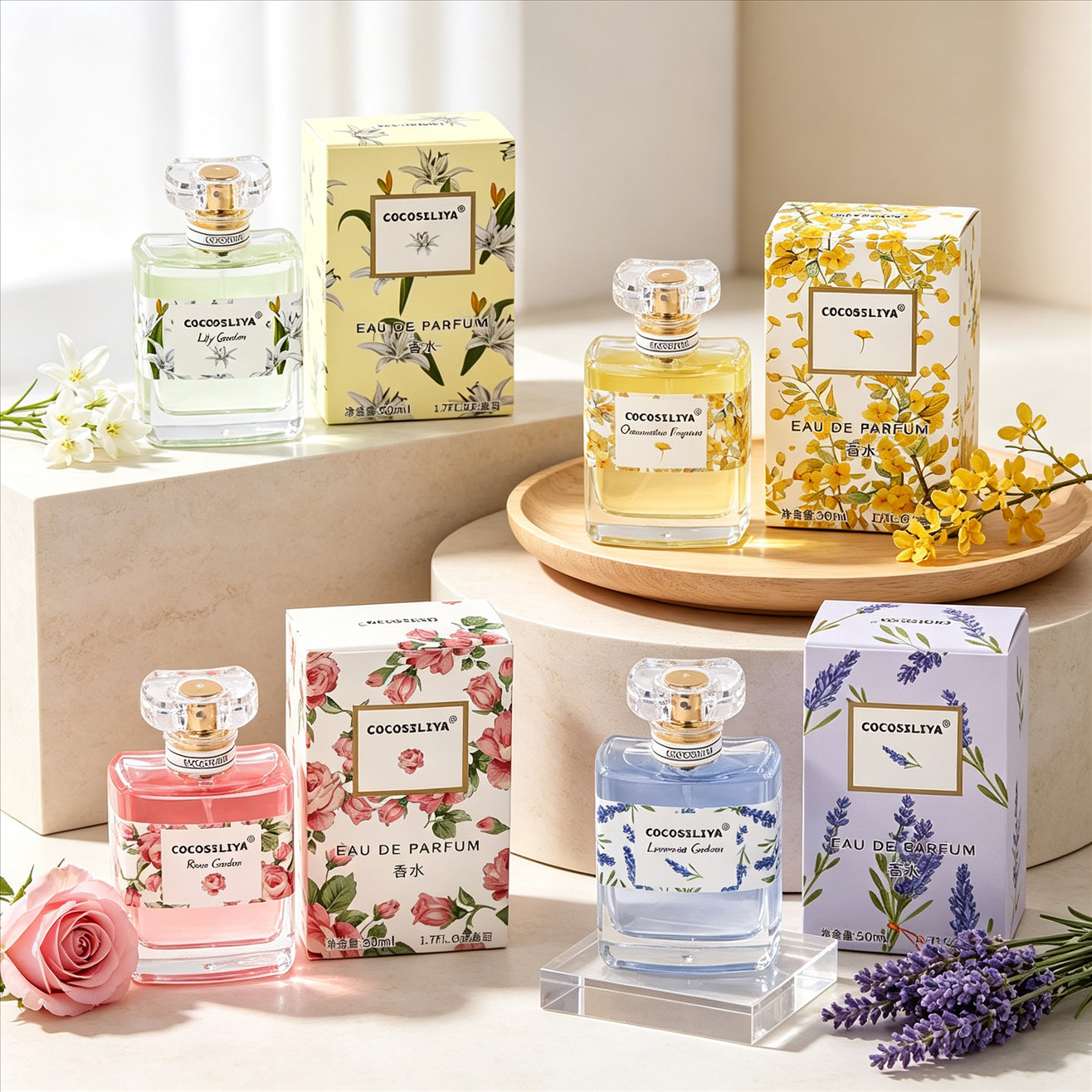 Perfume Fresh Fragrance - عطر نسائي من كوكوسيليا، عبوة مزدوجة