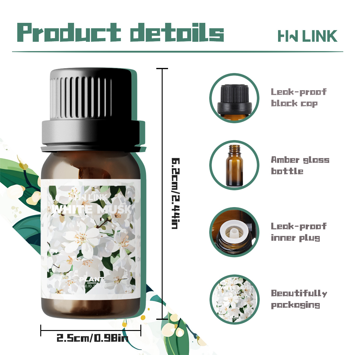 زيوت المسك الأبيض العطرية 10 م - مراجعة Musk White Oil وسعره