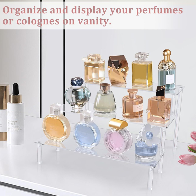1-4 الطبقة الاكريليك عرض موقف  - مراجعة Perfume Fragrance Holder وسعره