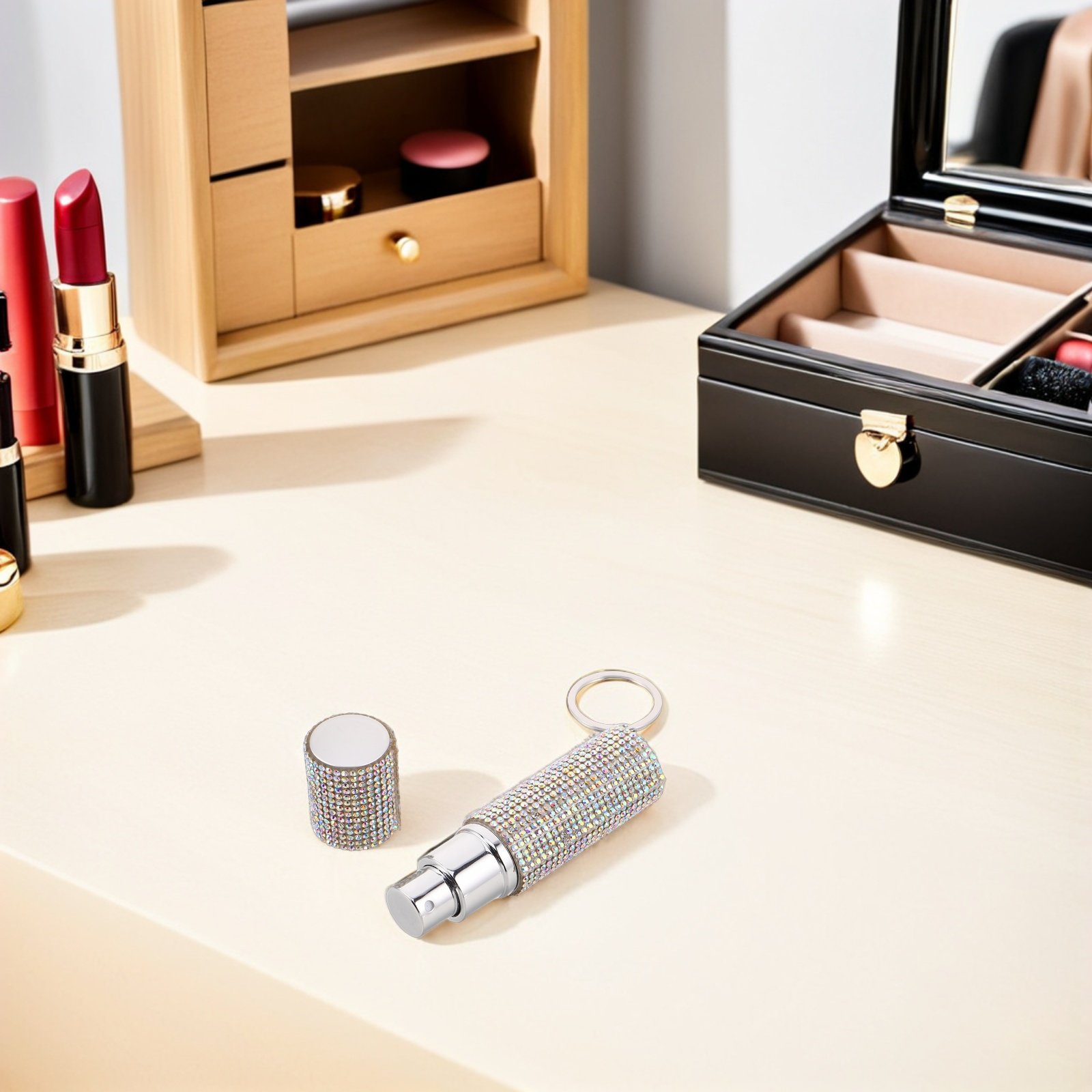زجاجة عطر محمولة 10 مل مرصعة ب - مراجعة Perfume Fragrance Holder وسعره